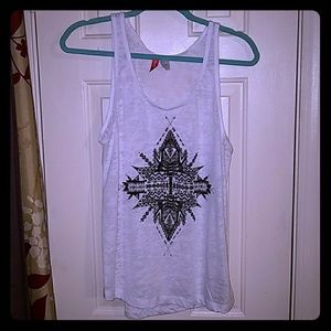 H&M Burnout Tribal Print Tank Top Size Medium
